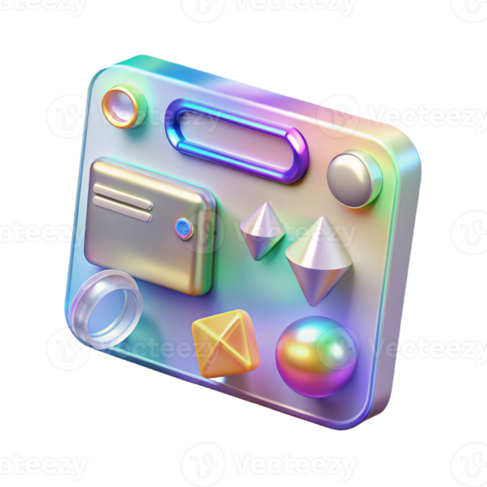 magnificent artistic Holographic User Interface Element Transparent for Ar Design exclusive png