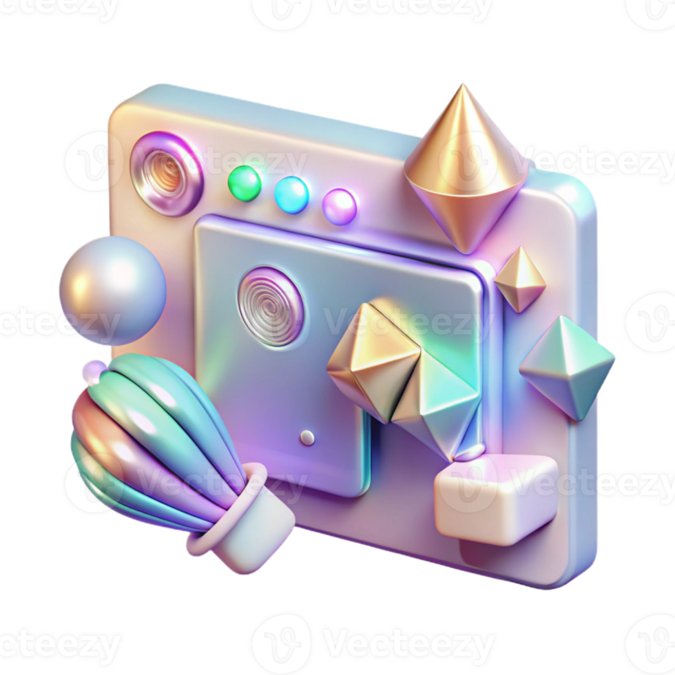 wonderful contemporary Holographic User Interface Element Transparent for Ar Design premium png
