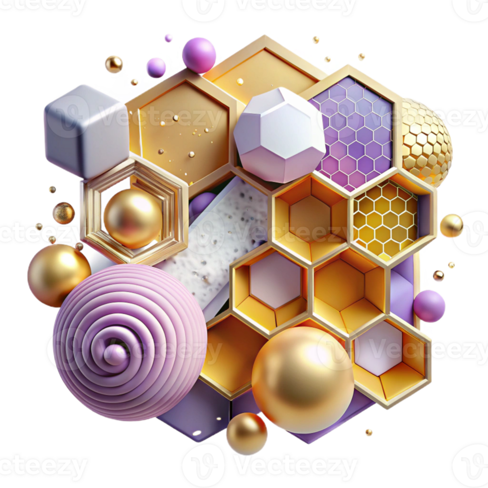magnificent rustic Honeycomb Pattern Abstract Design Isolated for Geometric Backgrounds exclusive png