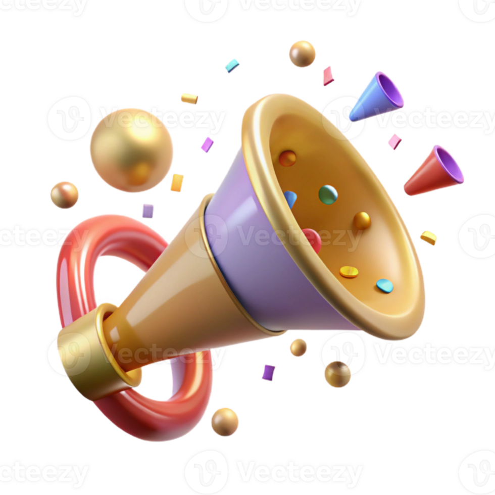 wonderful classic Horn Blower Noisemaker Party Favor Transparent authentic png