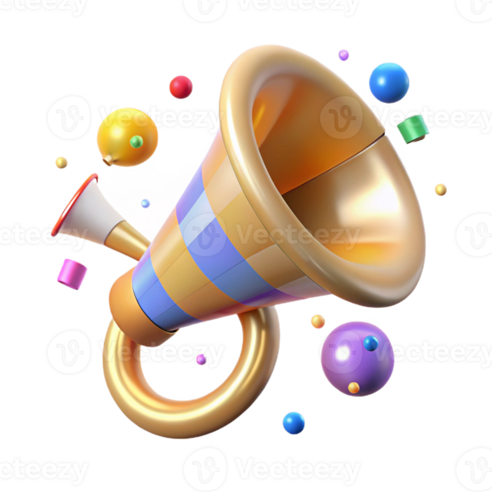 wonderful rustic Horn Blower Noisemaker Party Favor Transparent professional png