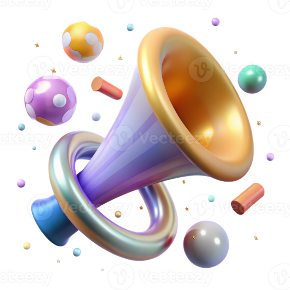 vibrant classic Horn Blower Noisemaker Party Favor Transparent png