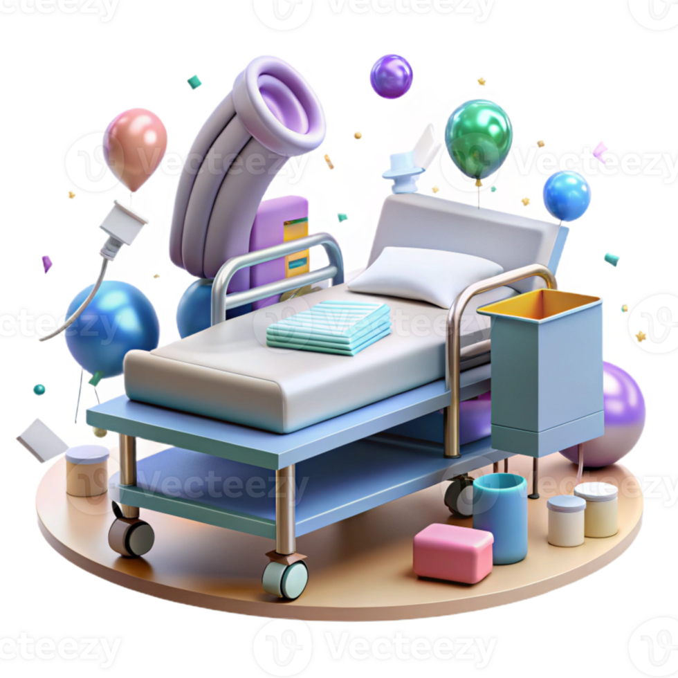 extraordinary classic Hospital Bed Medical Equipment Cutout for Healthcare Facilities high resolution png