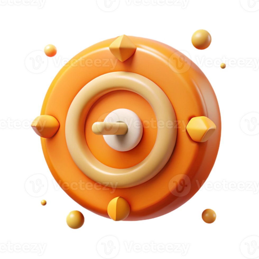 wonderful traditional Hud Target Element Orange Isolated for Gaming Ui original png