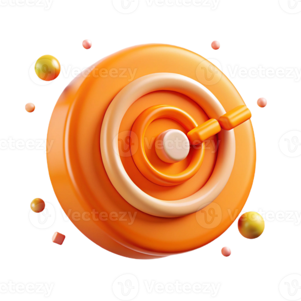elegant artistic Hud Target Element Orange Isolated for Gaming Ui high resolution png