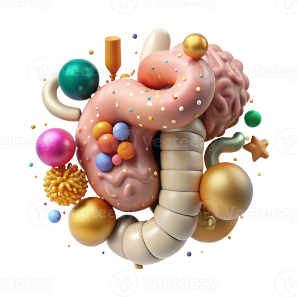 beautiful rustic Human Digestive System Illustration Transparent for Health genuine png