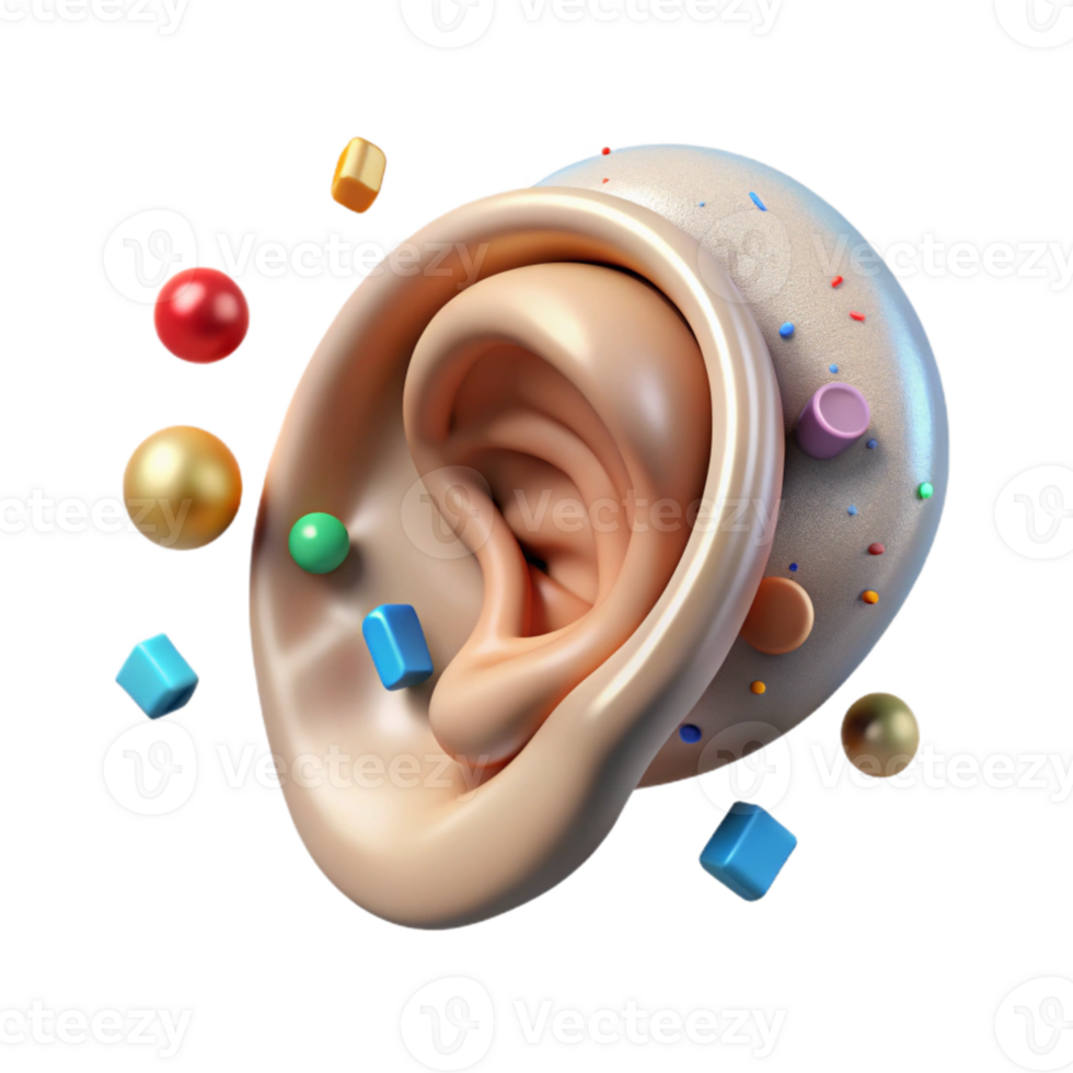 impressive classic Human Ear Outer Middle Inner Transparent for Audiology Charts high resolution png
