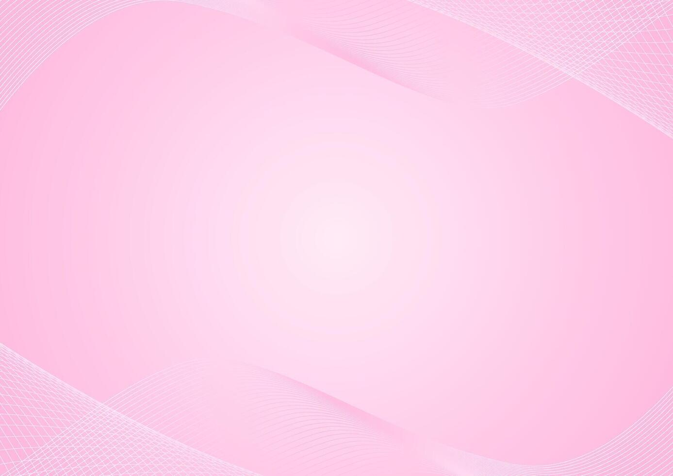 pink gradient background with flowing curve lines vector