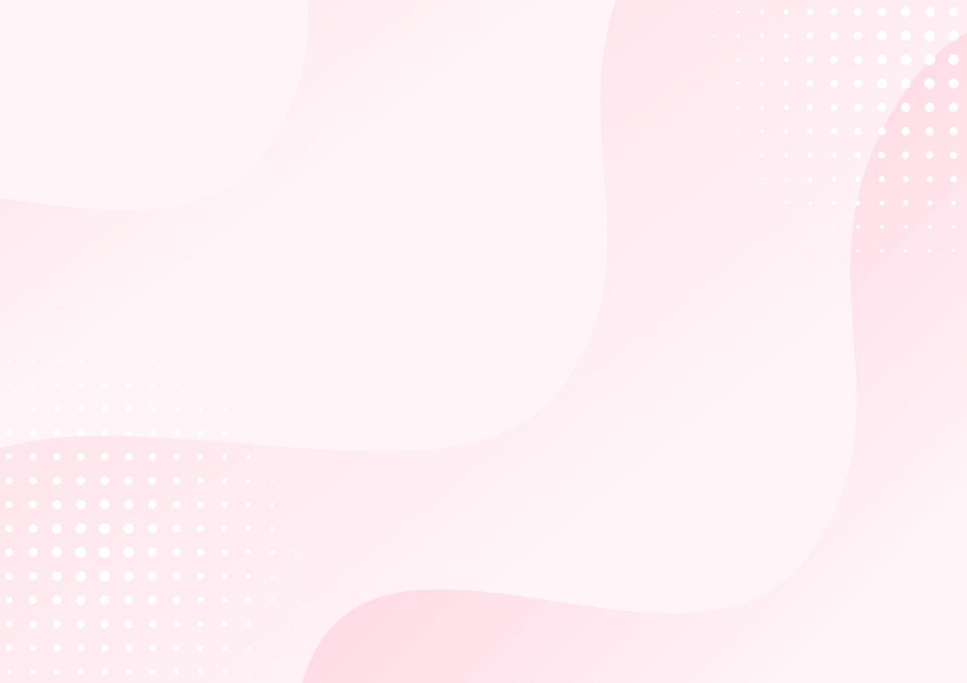 abstract gradient pink wave background with white dots vector