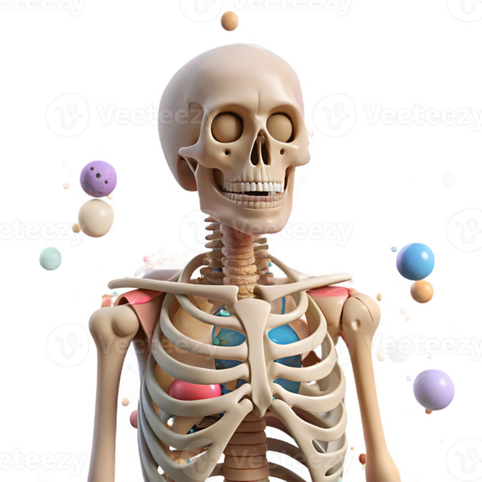 wonderful traditional Human Skeleton Anatomy Study Transparent for Medical Students png