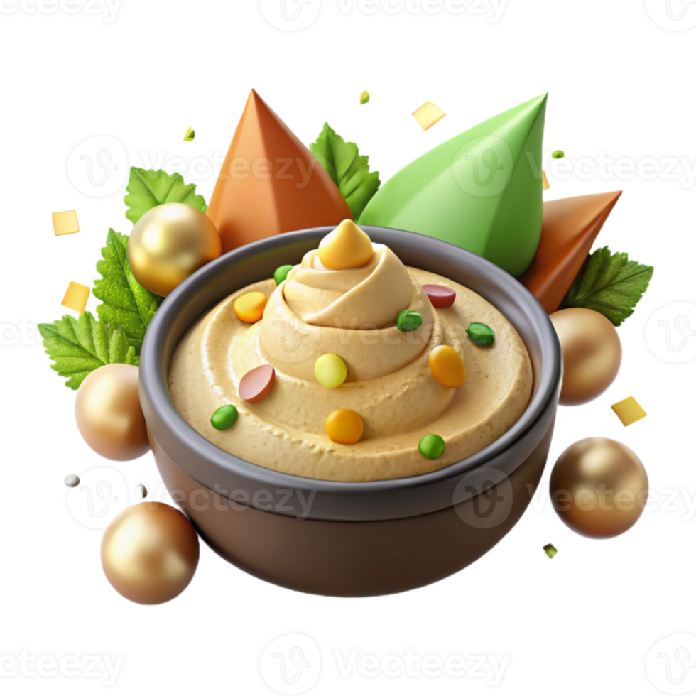 extraordinary minimalist Hummus Chickpea Dip Middle Eastern Cutout Food Blog premium png