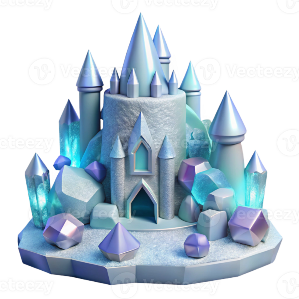 wonderful minimalist Ice Castle Transparent for Winter Wonderland original png