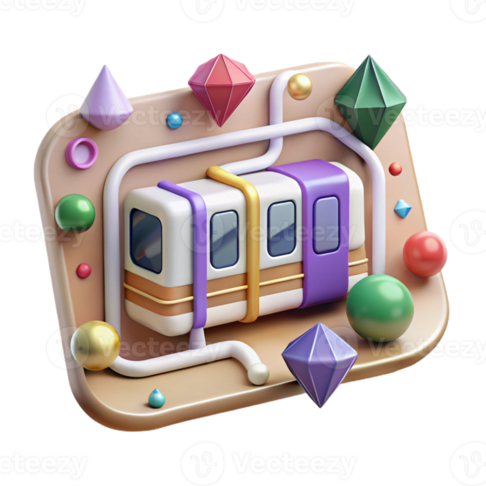 extraordinary traditional Illustrated Subway Map with Icons Isolated for Visual Clarity detailed png