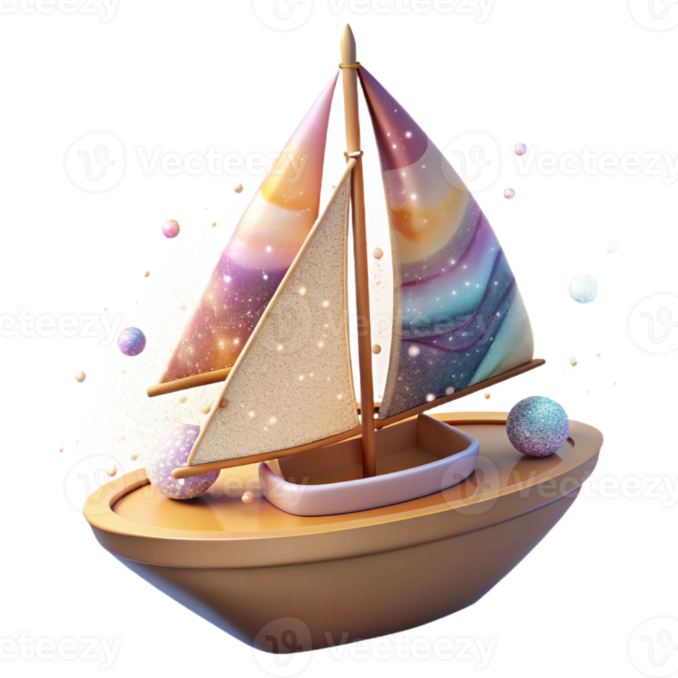 dramatic minimalist Impressionist Sailboat at Sunset Cutout for Nautical Projects premium png