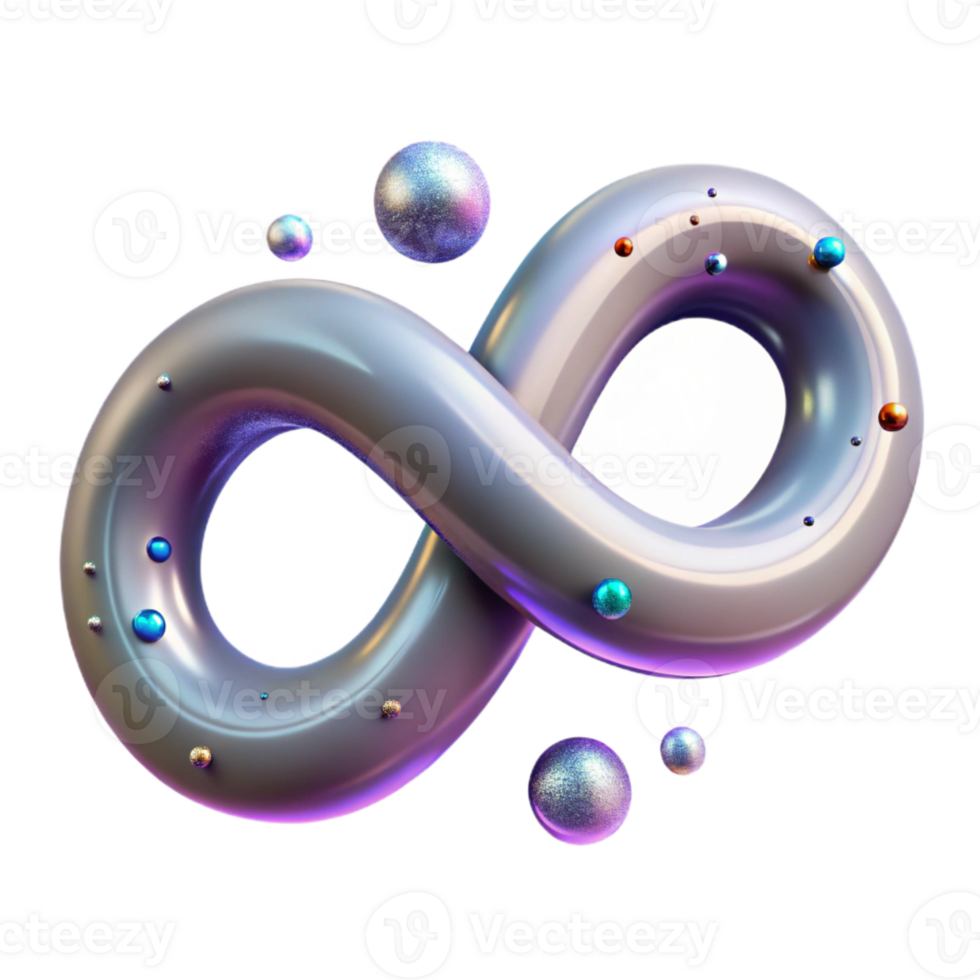 wonderful traditional Infinity Symbol Eternity Concept Isolated for Abstract Art authentic png