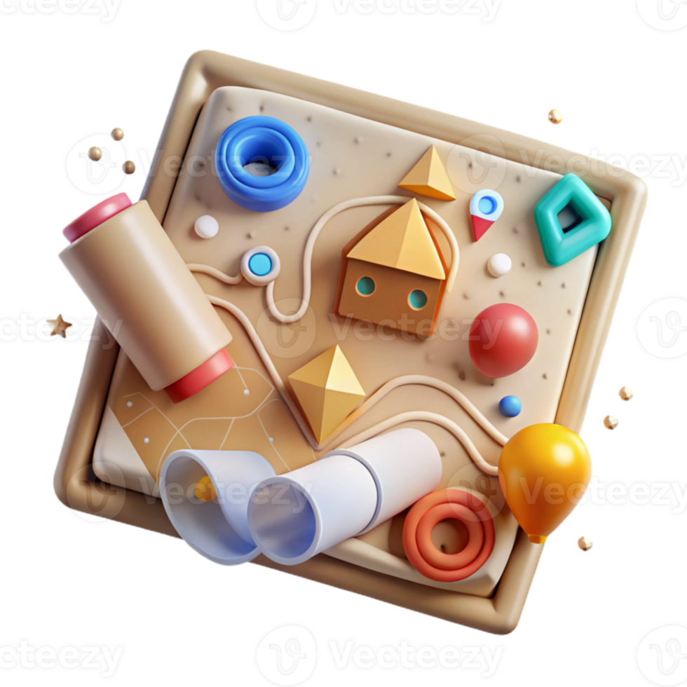 stunning artistic Map Navigation Interface Design Transparent for Ui Mockups professional png