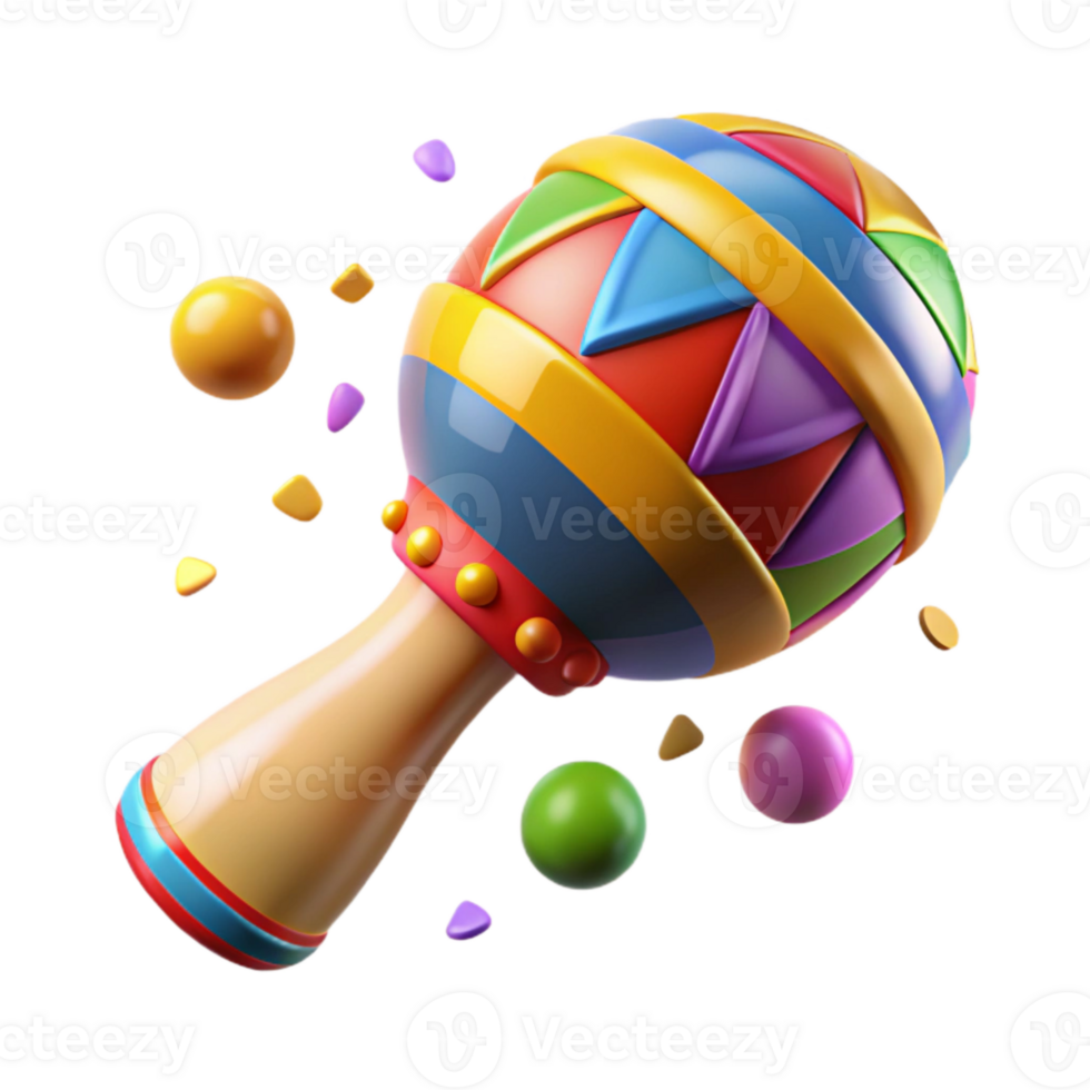 magnificent rustic Maracas Colorful Mexican Instrument Cutout original png
