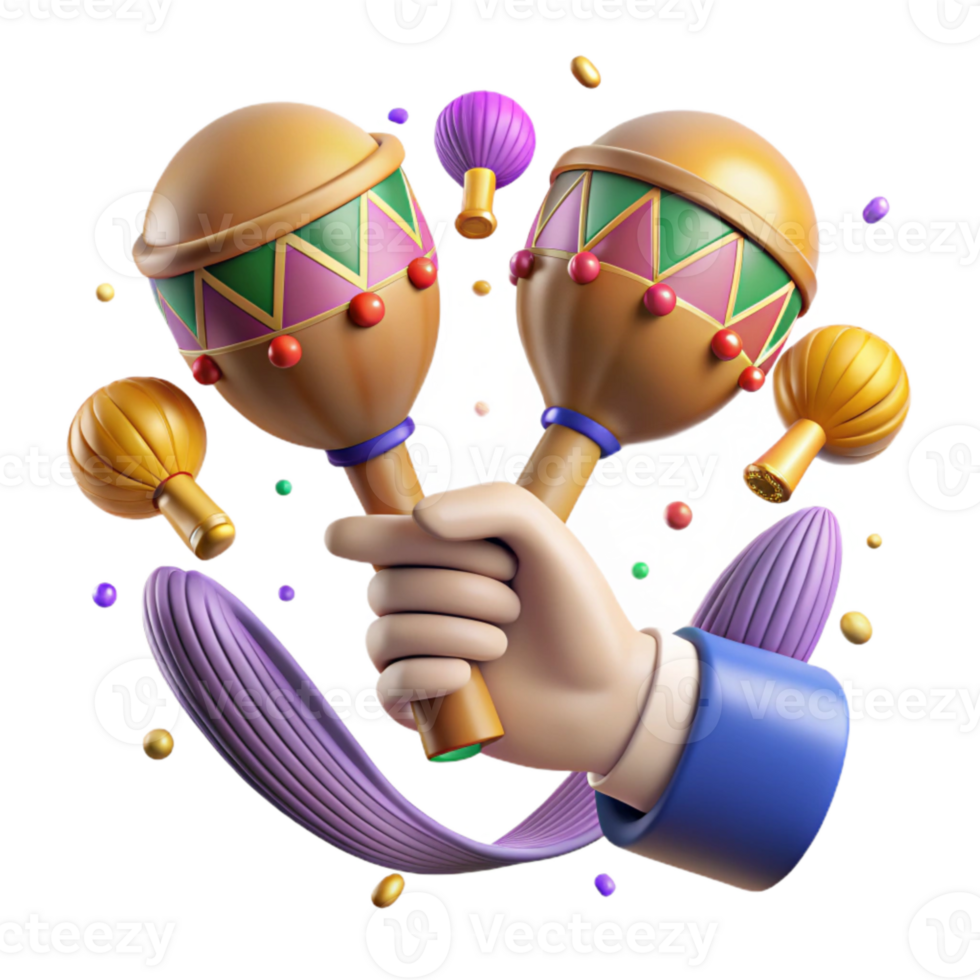 dramatic abstract Maracas Player Hands Shaking Cutout high quality png