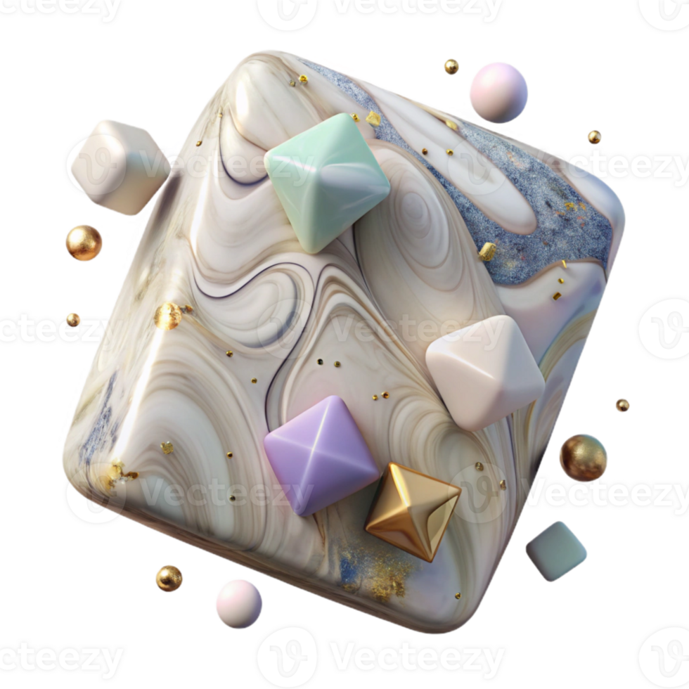 dramatic vintage Marble Texture Square Crop for Social Media Posts Transparent Background premium png