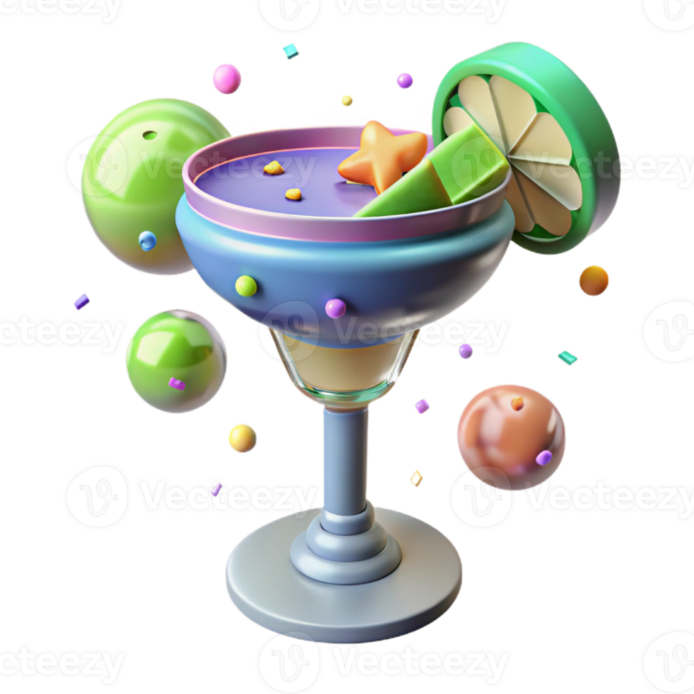 magnificent classic Margarita Glass Cutout for Mexican Restaurant Menu high resolution png
