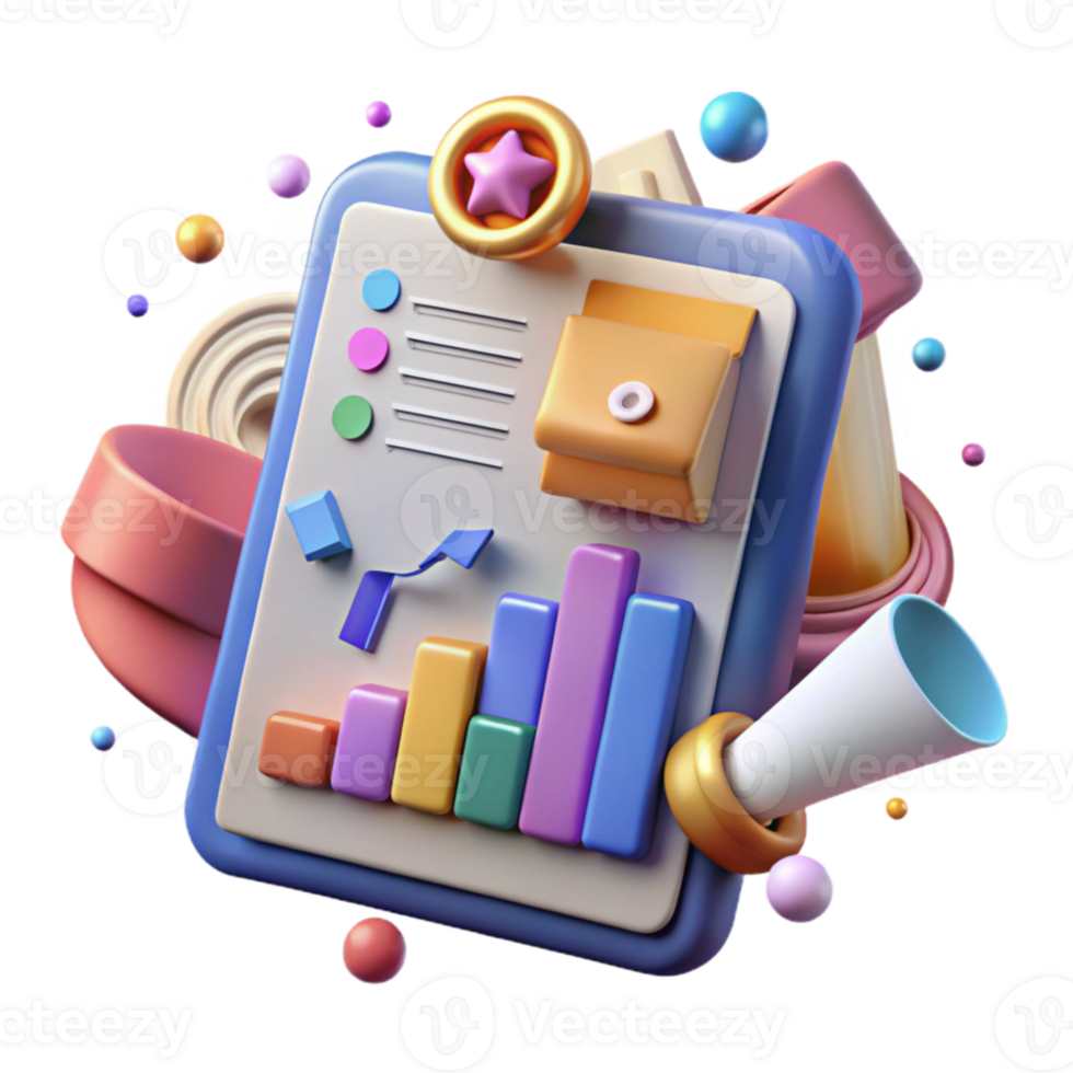 serene rustic Marketing Campaign Performance Report Cutout for Results Analysis detailed png