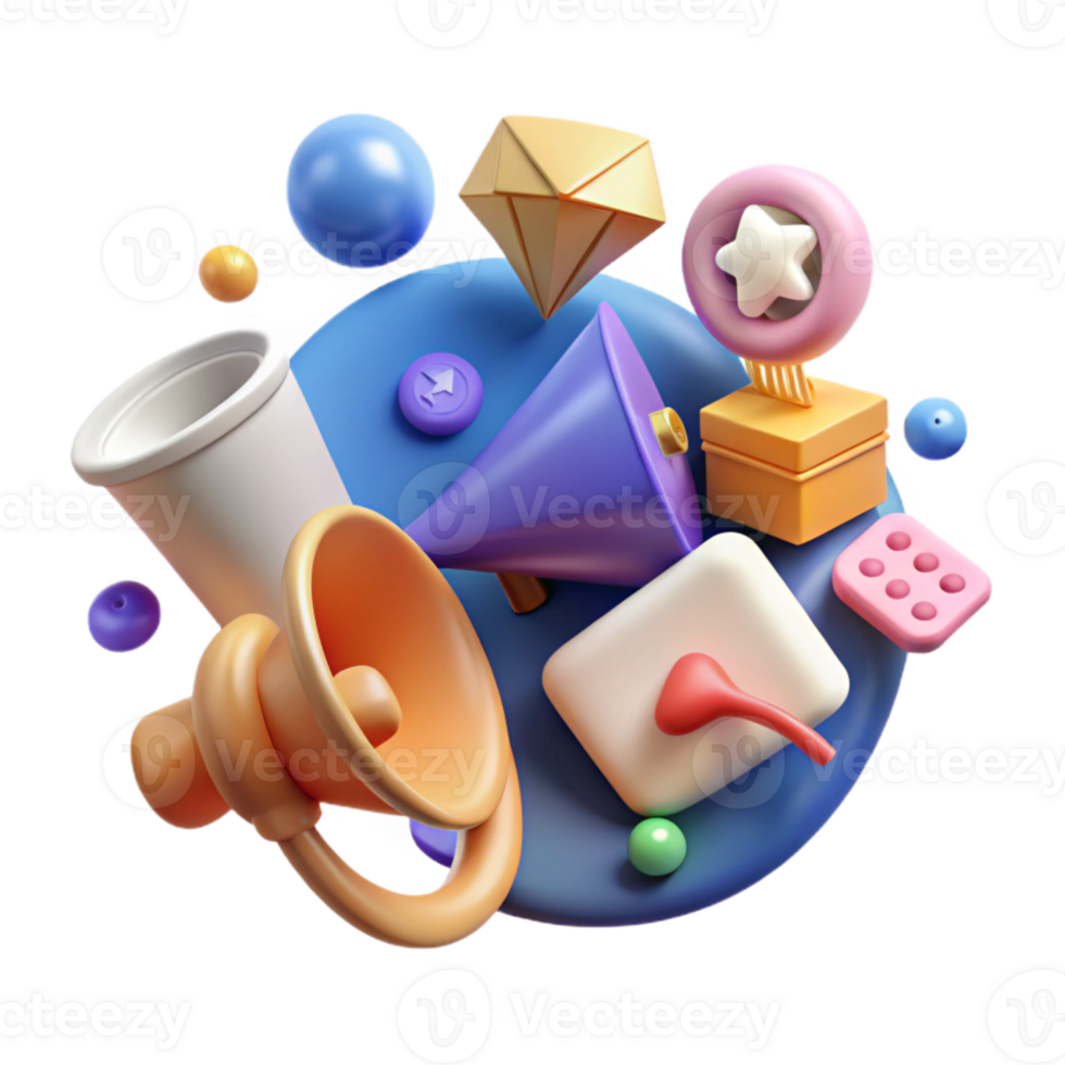 elegant vintage Marketing Icons Cutout for Digital Marketing Campaigns genuine png