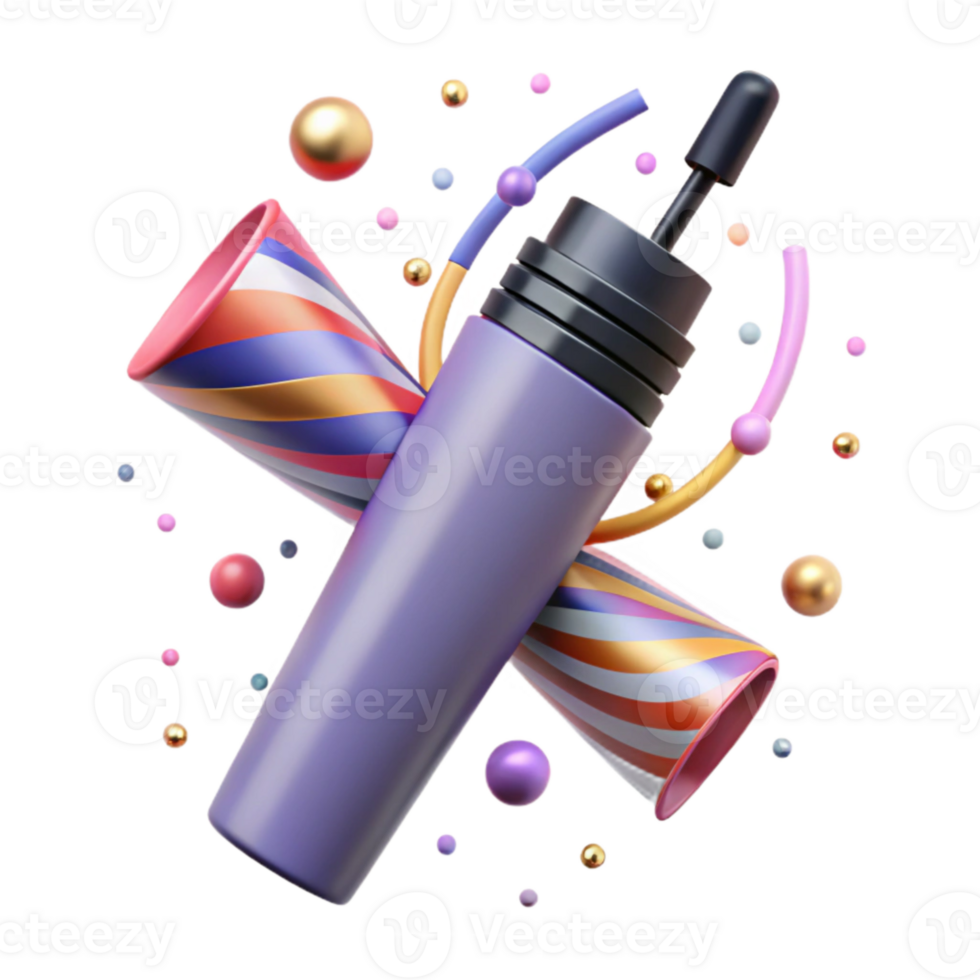 vibrant traditional Mascara Tube Volumizing Formula Isolated for Lash Enhancement original png