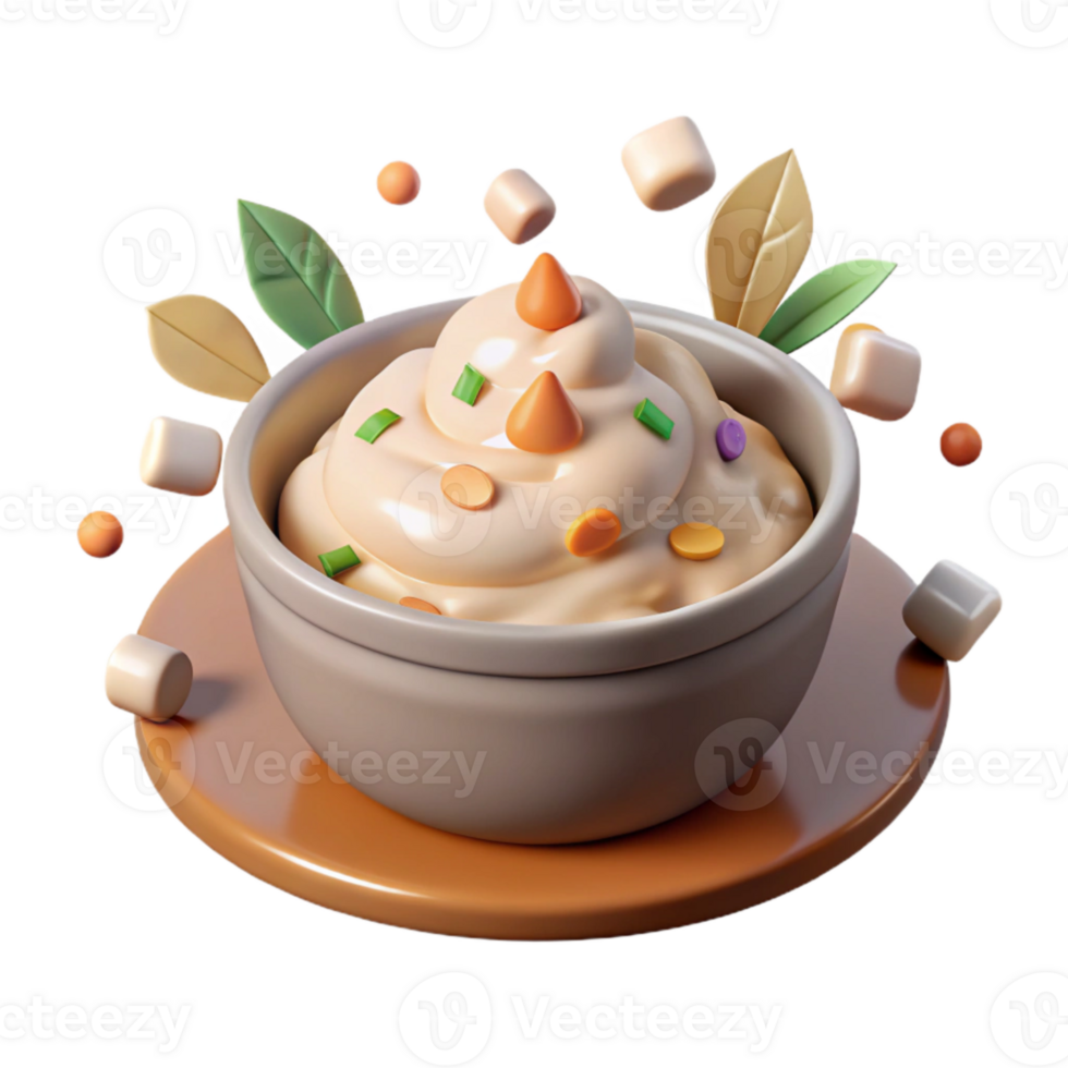 impressive classic Mashed Potatoes Creamy Side Dish Isolated Thanksgiving Dinner detailed png