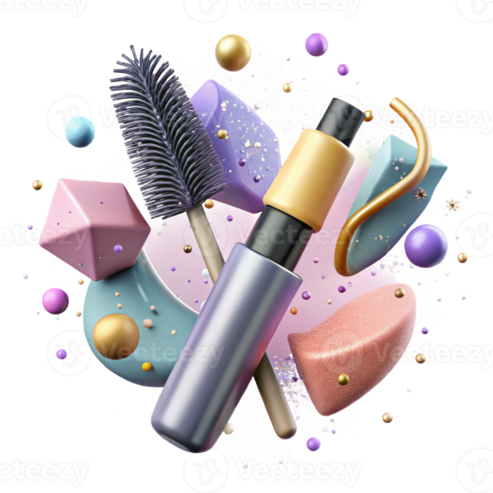 elegant creative Mascara Brush Defined Lashes Cutout for Beauty Product s high resolution png