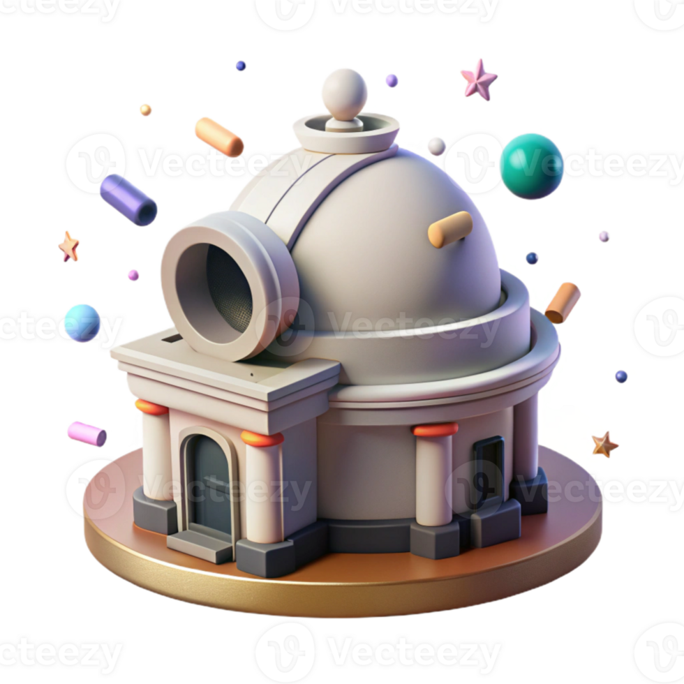 serene modern Mayan Observatory Building Cutout for Astronomy History high quality png