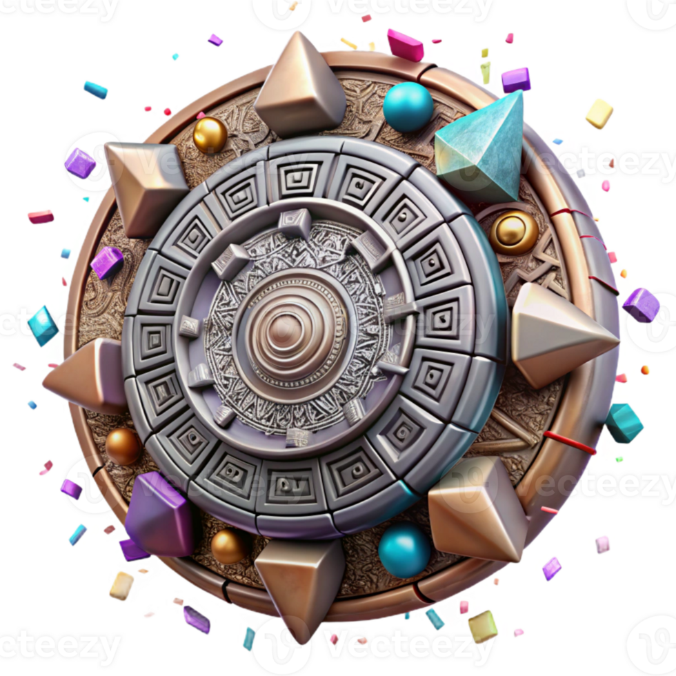 elegant creative Mayan Calendar Ancient Civilization Isolated exclusive png