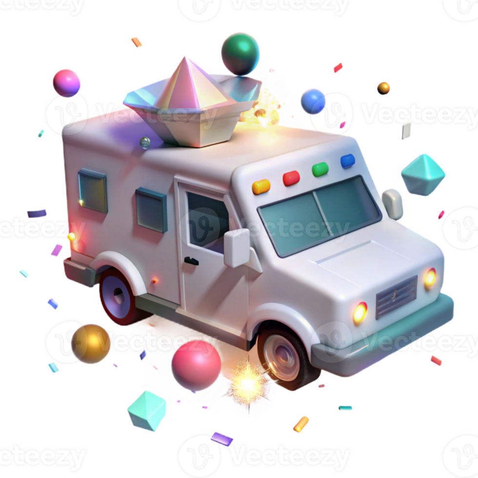 stunning vintage Medical Ambulance Emergency Vehicle Transparent Background high quality png