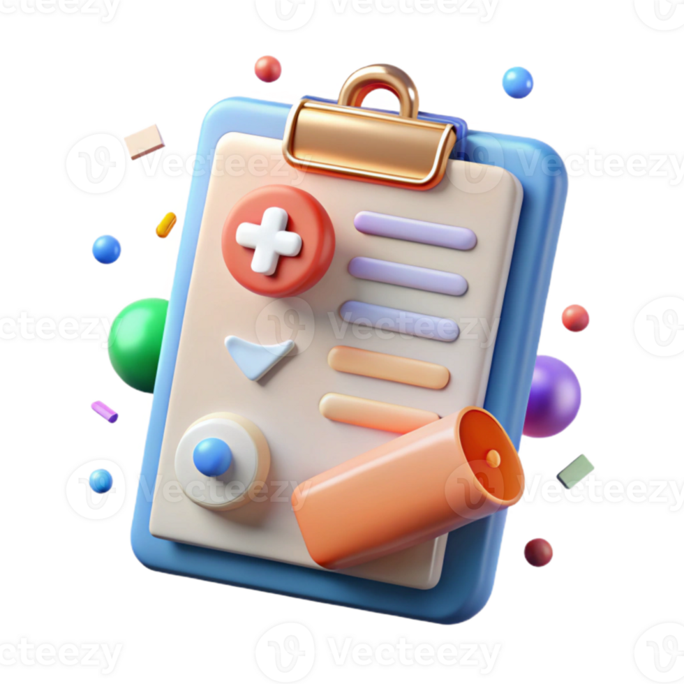 elegant creative Medical Chart Patient Records Documentation Cutout premium png