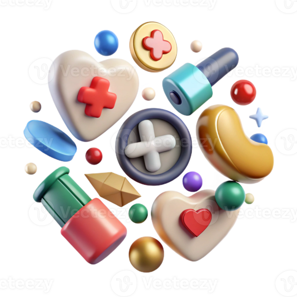 elegant minimalist Medical Icons Set Cutout for Healthcare Publications exclusive png