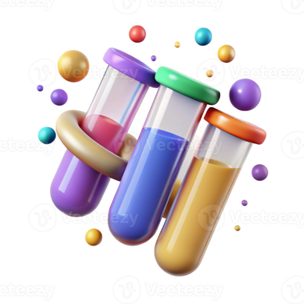 stunning abstract Medical Laboratory Test Tubes Icon Cutout for Chemical Analysis original png