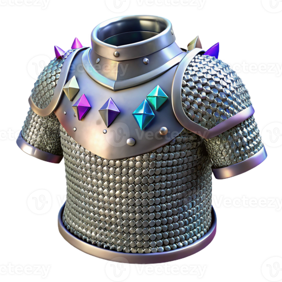 beautiful creative Medieval Chainmail Armor Texture Cutout for Historical Costumes png
