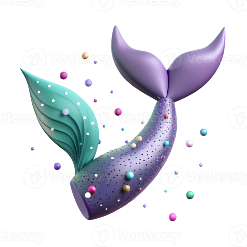 serene traditional Mermaid Tail Cutout for Quick Application premium png