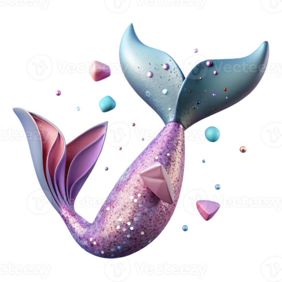 stunning contemporary Mermaid Tail Flukes Split Design Cutout exclusive png