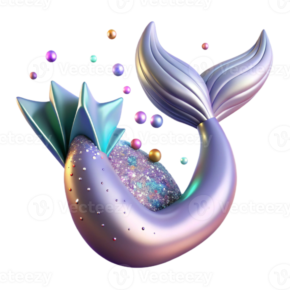 dramatic abstract Mermaid Tail Fin Detailed Texture Isolated exclusive png