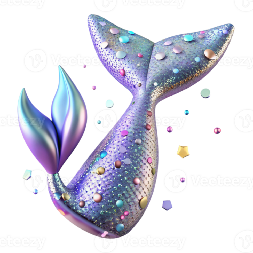 impressive minimalist Mermaid Tail Pattern for Fabric Printing Transparent Background png