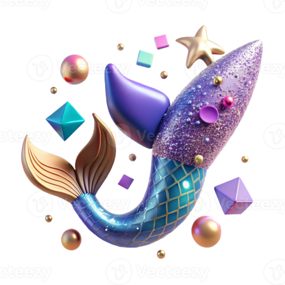 impressive modern Mermaid Tail Icon for Web Design Elements exclusive png