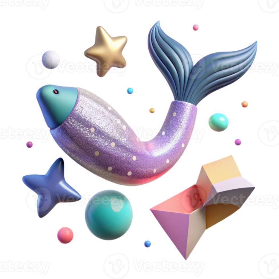 vibrant traditional Mermaid Tail Icon for Web Design Elements exclusive png