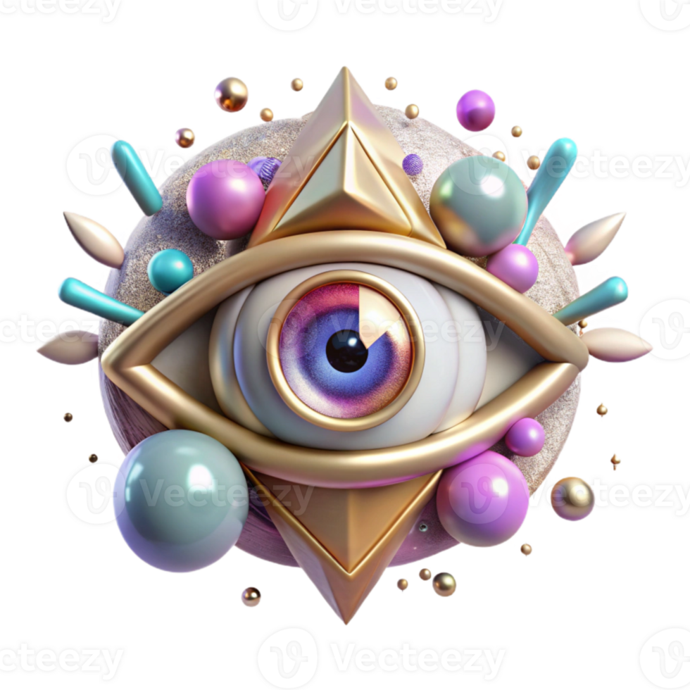 wonderful creative Mystical Eye Symbol Transparent for Esoteric Designs exclusive png