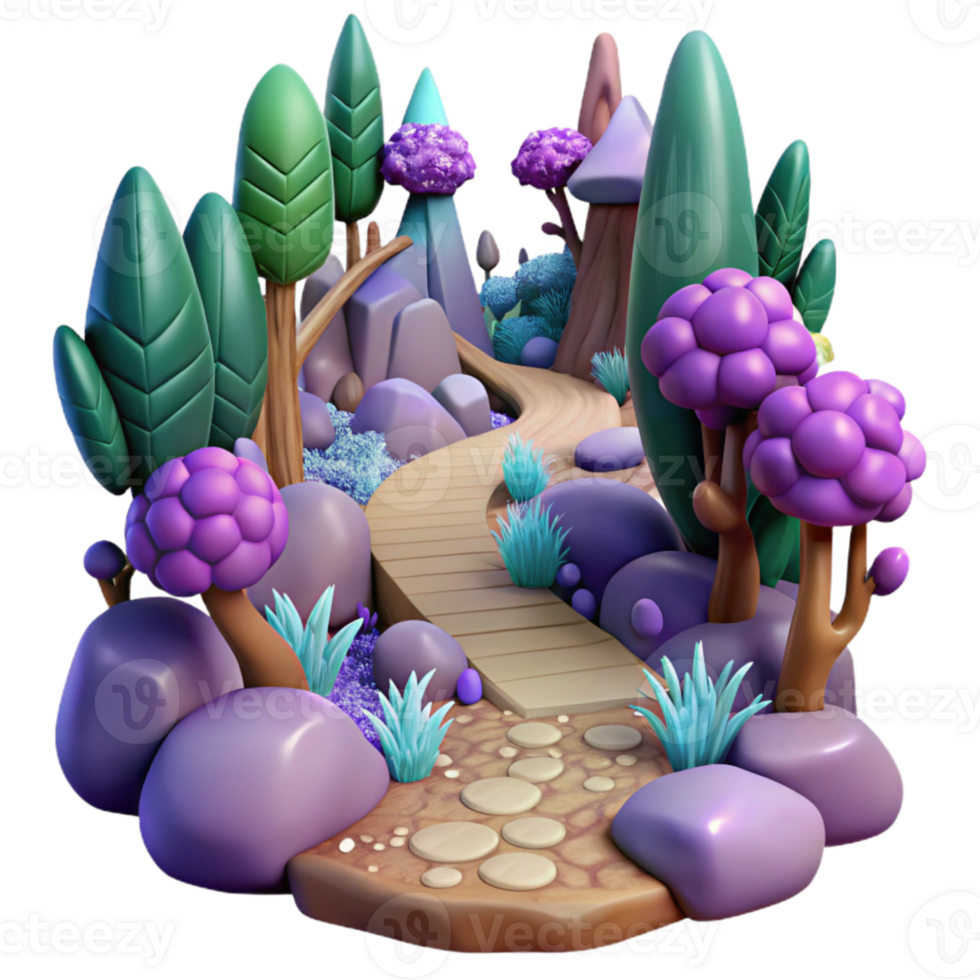 magnificent creative Mystical Forest Pathway Cutout for Fantasy Adventures authentic png
