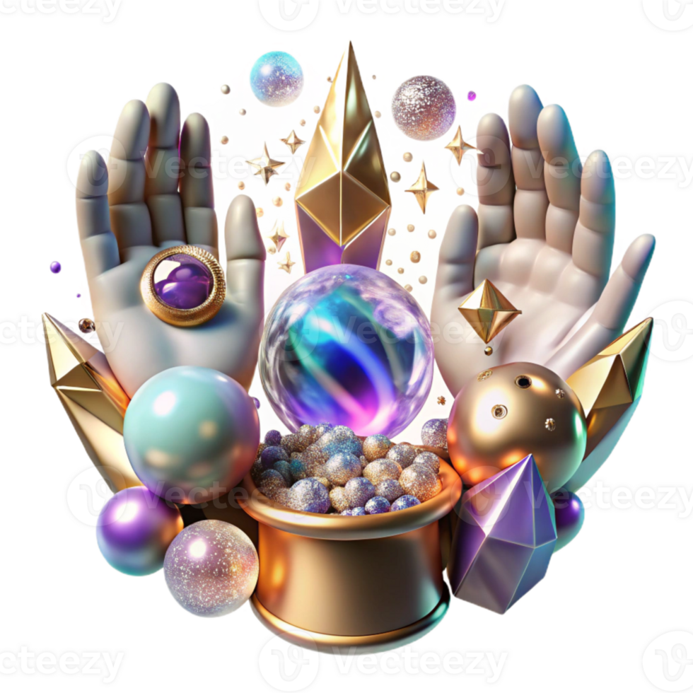 impressive contemporary Mystical Hands Celestial Light Transparent for Spiritual Art original png