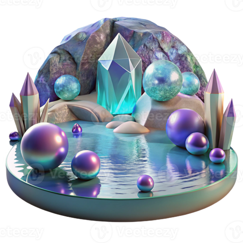vibrant creative Mystical Lake Reflection Transparent for Nature Photography exclusive png