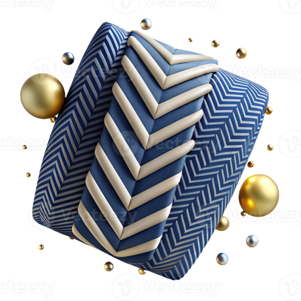 elegant minimalist Navy Herringbone Stripe Pattern Isolated for Nautical Themes genuine png