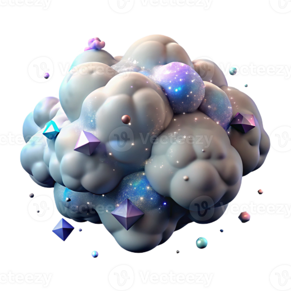 wonderful abstract Nebula Cloud Formation Cutout for Social Media Graphics detailed png