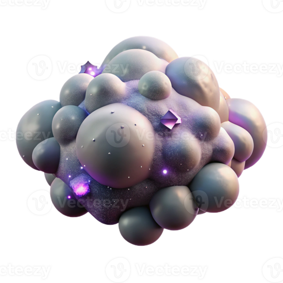 magnificent minimalist Nebula Cloud Formation Cutout for Social Media Graphics premium png