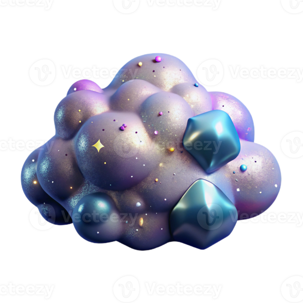 elegant traditional Nebula Cloud Isolated for Astronomy Illustrations png